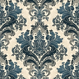 Damask Digital Pattern - Instant Download