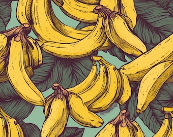 Bunch of Fun: Bananen Digitales Schnittmuster für DIY Projekte - Sofort Download