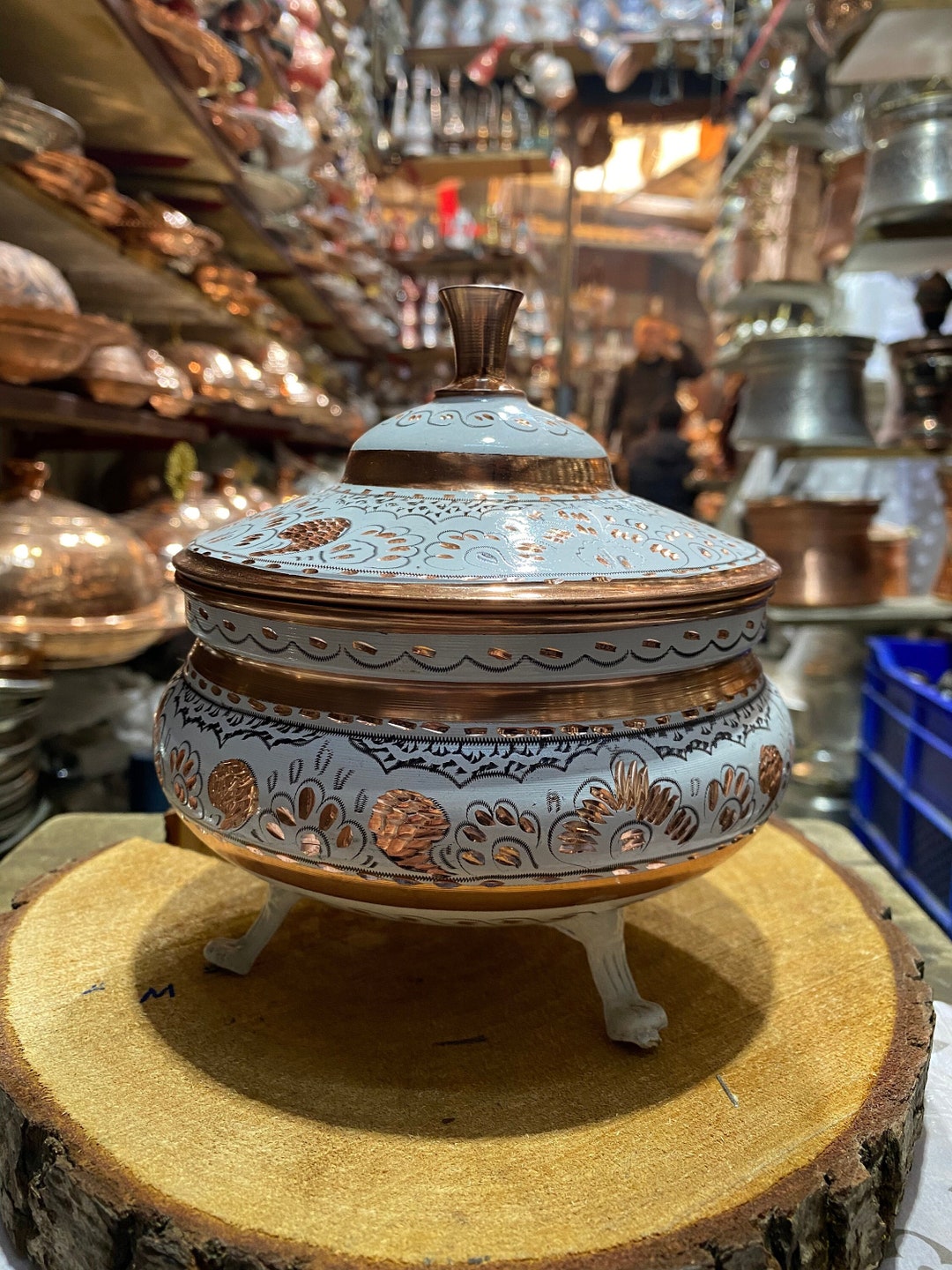 Sugar Bowl, Clay Pot, 7th Anniversary Gift, Salt Cellar With Lid, Spice