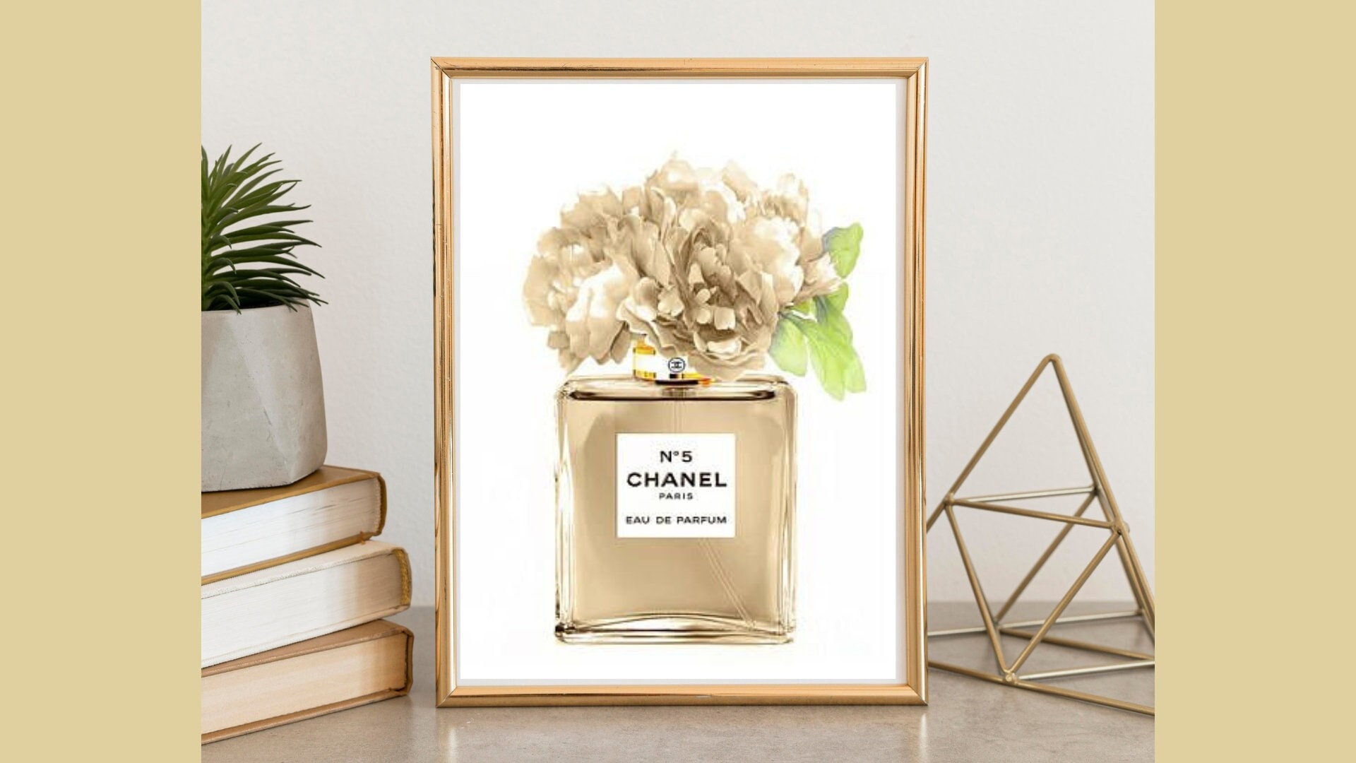 Gold Chanel Painting -  UK