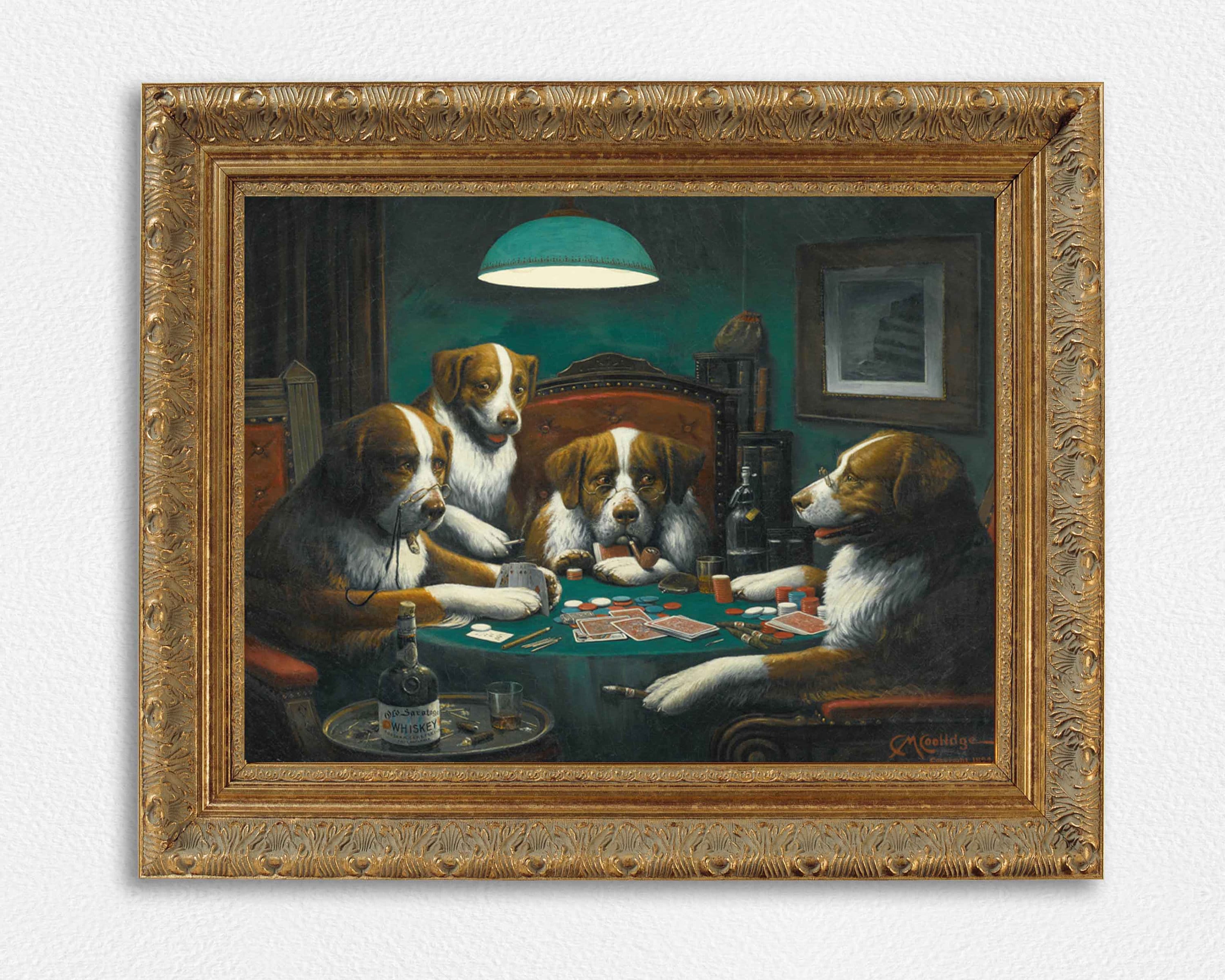 CHIENS JOUANT AU POKER : LES TABLEAUX DE COOLIDGE VENDUS À PRIX D'OR