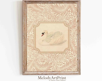 Vintage Swan Print | Digital Download