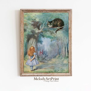 Illustration Art, Kids Room Poster Wall Art, Vintage Digital Illustration Print, Antique Illustration Poster Art Print, Vintage Art Painting