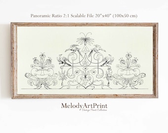 William Morris Panoramabild: Victorian Line Art (Digitaler Download)