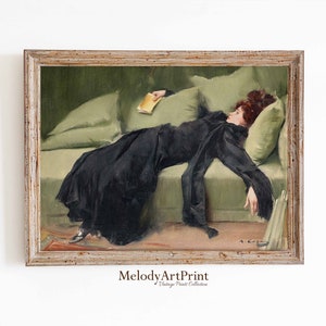 A Decadent Young Woman - After the Dance | Victorian Woman Portrait Painting | Vintage Art Print | Printable Wall Art | Digital Download