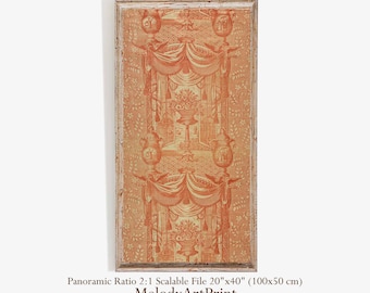 William Morris Textil Kunst Druck, Vintage Panorama Wand Dekor (Digitaler Download)