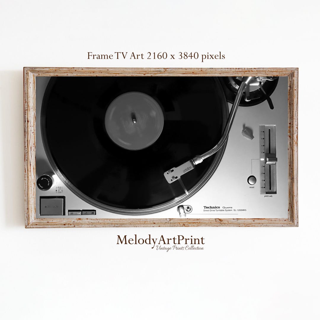Vintage Technics Turntable Art: Samsung Frame TV Music (digital ...