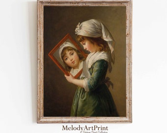 Victorian Girl Portrait: Antique Art Print (Digital Download)