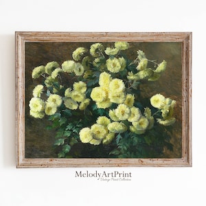 Still Life Flowers Oil Painting Print, Flowers Wall Art Print, Flowers PRINTABLE Digital Art, Flower Art, Still Life Poster Prints