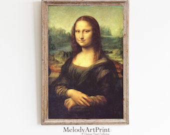 Mona Lisa Art Print, High Quality Photo (Digital Download)