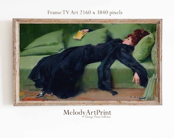 Samsung Frame TV Art: Vintage Woman After Dance (Digital Download)