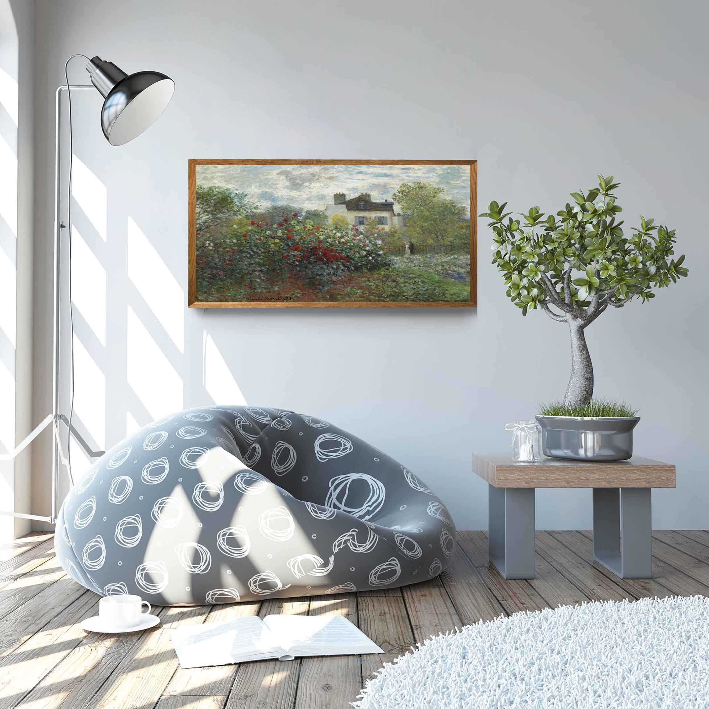 Cottagecore Long Wall Art Decor, Panoramic Printable Cottage Rose