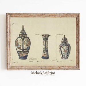 Chinoiserie Vase Prints, Chinoiserie Art Print, Chinoiserie Jar Print, Chinoiserie  Printable Wall Art, Vintage Prints, Digital Download