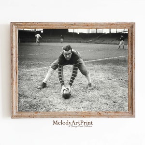 Vintage Football Print | Retro Sports Wall Art | Digital Download | Football Nursery Art | Boys Room Decor | Antique Sports Photography