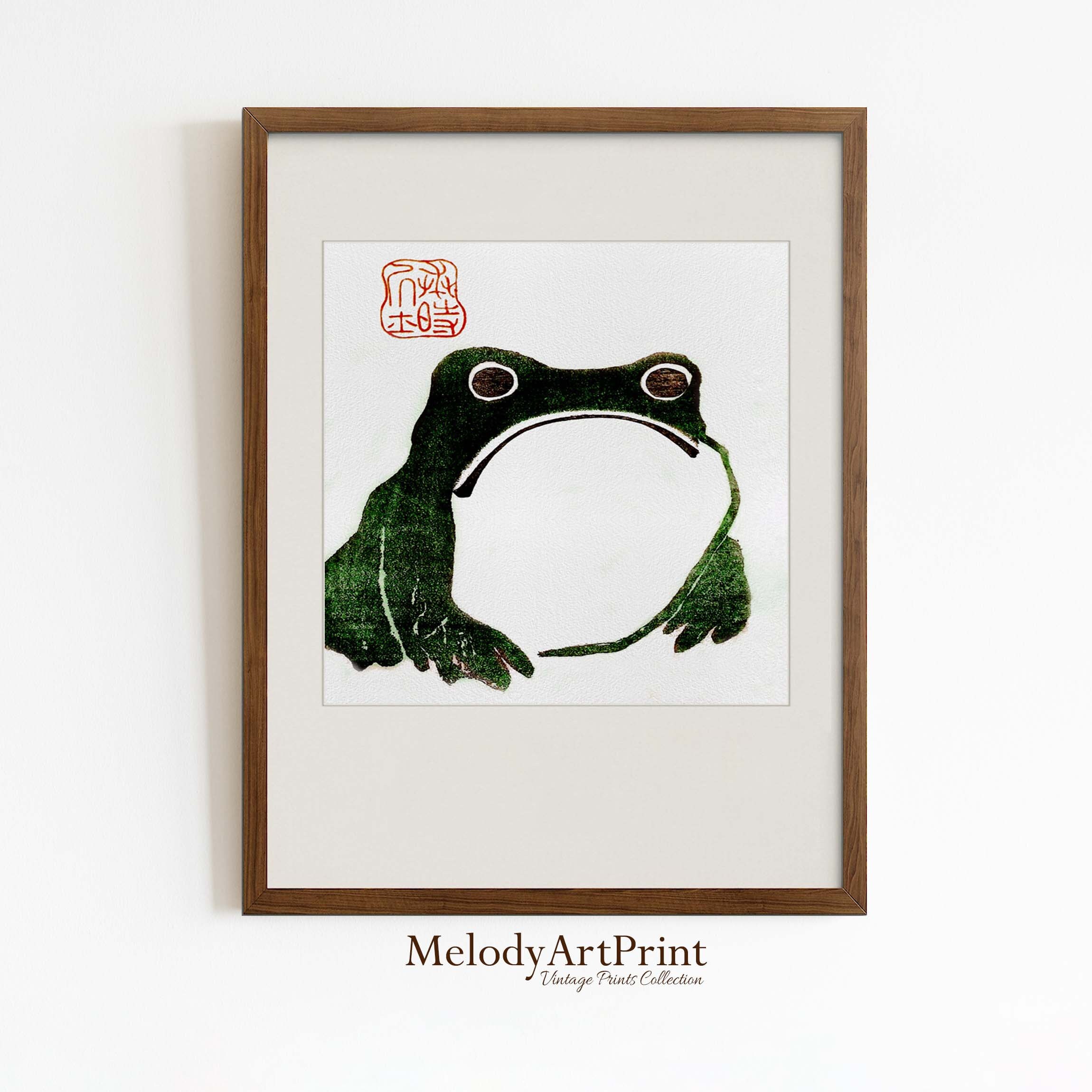 カモ太郎ページ Grumpy Toad III print by Matsumoto Hoji | Posterlounge