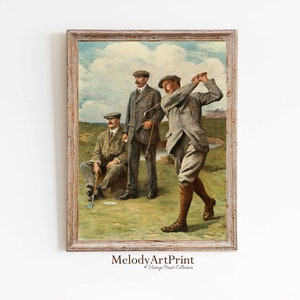 Vintage Golf Poster: Retro Sport Kunstdruck (Digital Download
