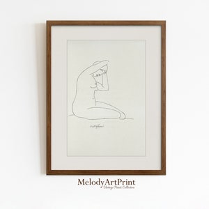 Woman Line Drawing Art Print Poster, Minimalist One Line Wall Home Decor, Female Print Poster, Modern Body Line Art, Decor Digital Download