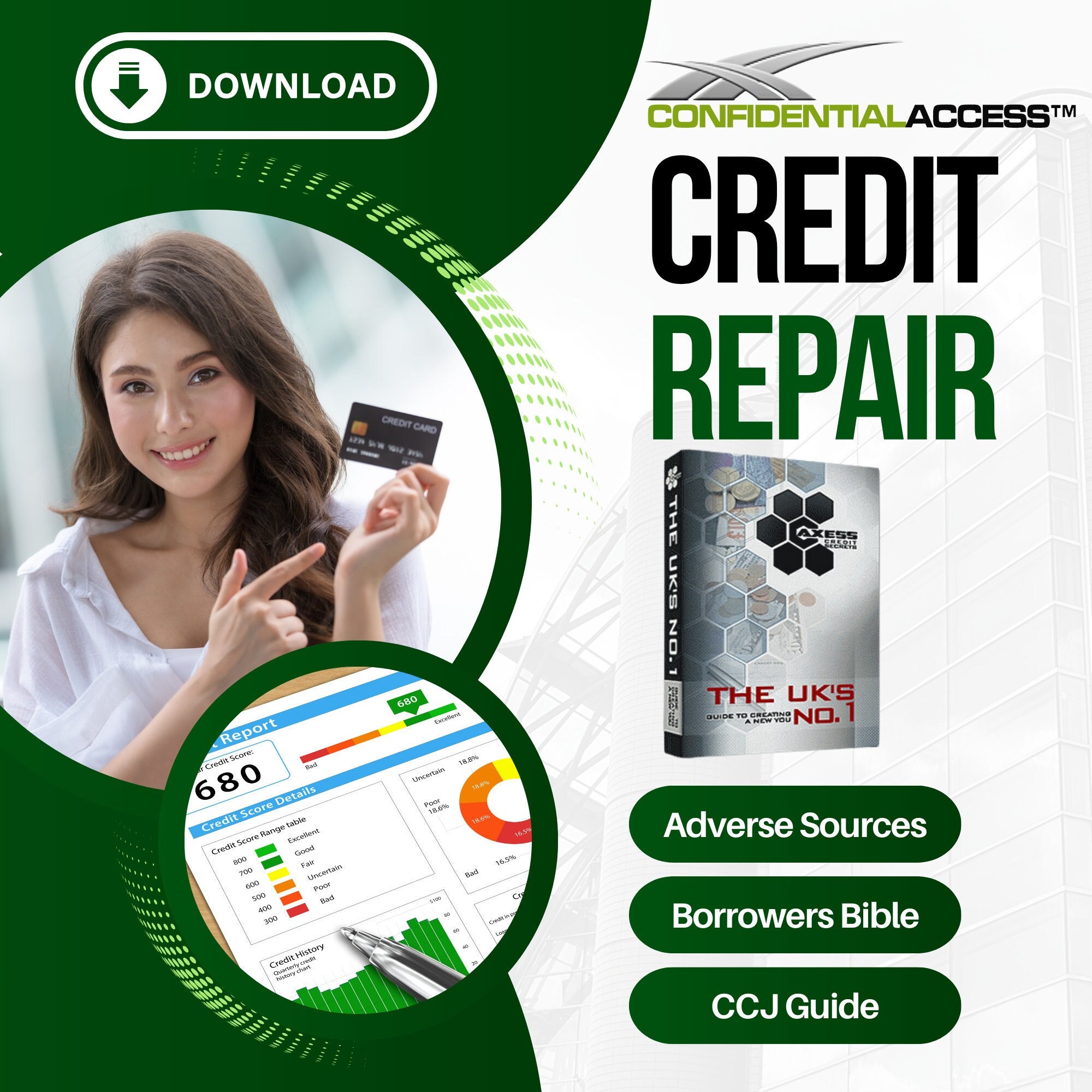 The Ultimate Credit Repair Ebook Six Sections of Bumper - Etsy