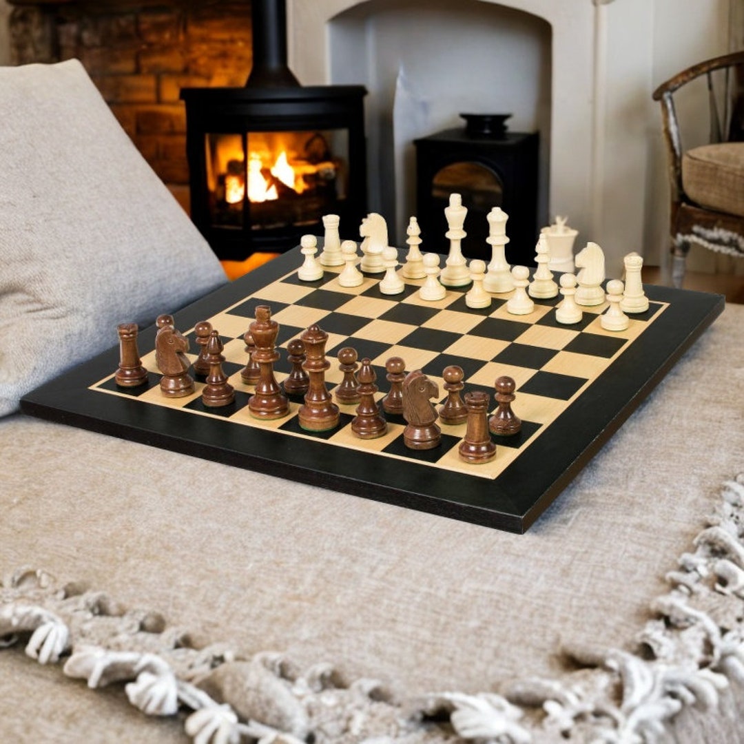 Handmade Wooden Chess Set (40x40 Cm | 15.7x15.7 Inch) Chessboard ...