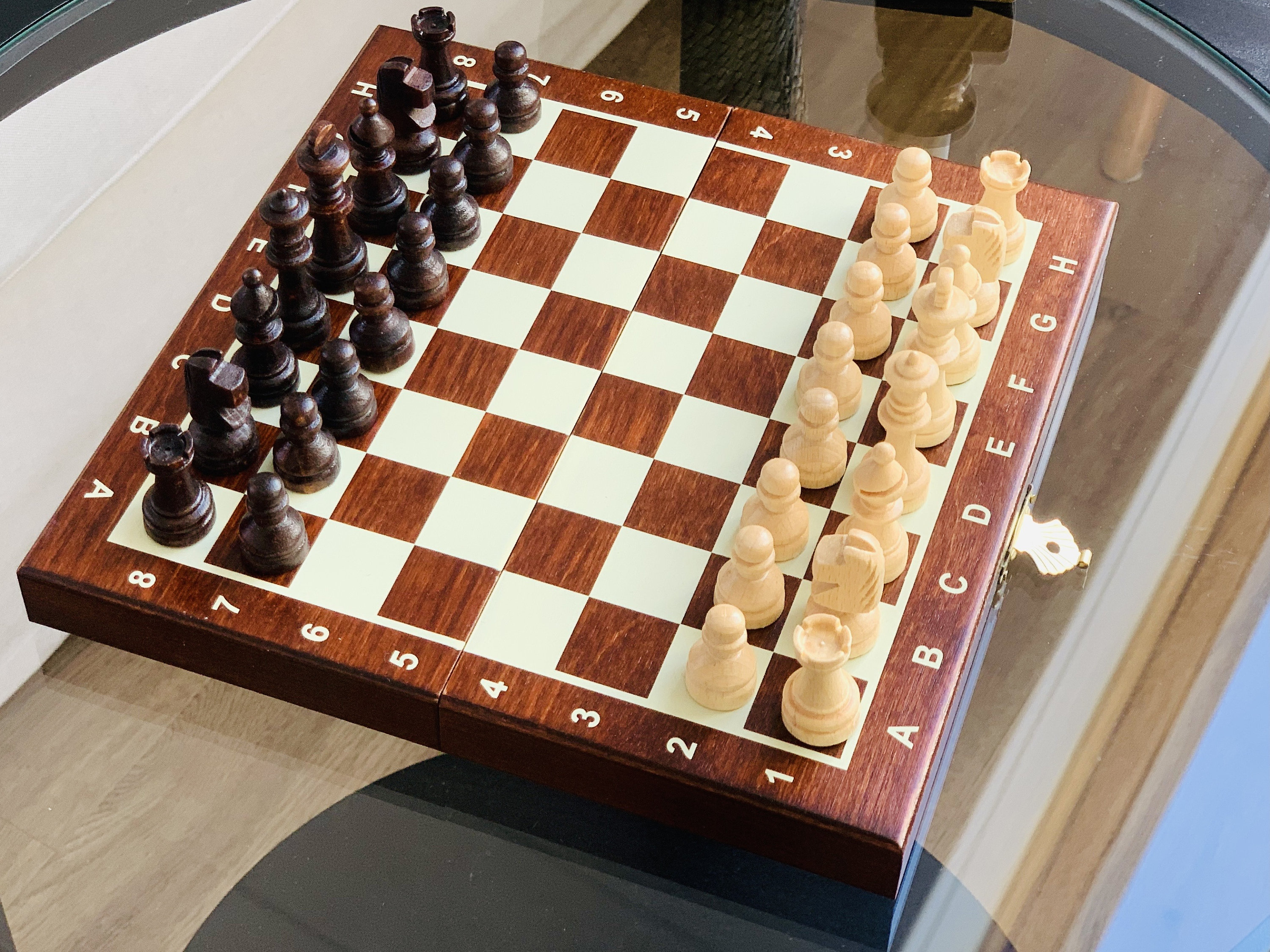 Small 20x20 Cm Wooden Chessboard Board Games for Travel Gifts