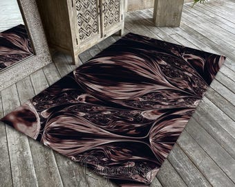 Modern Abstract Rug: Artistic Living Room Carpet