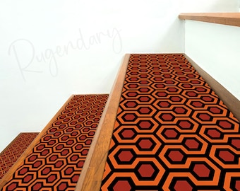 The Shining Stair Rug: Overlook Hotel Nostalgic Horror Decor