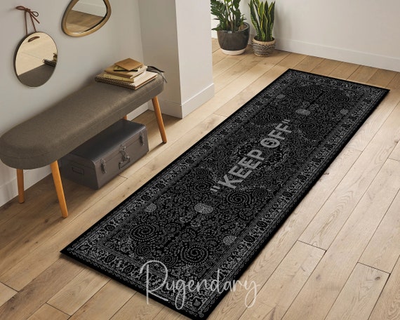 Keep off Rug,black Keep Off, Area Rug, Fashion Decor Rug, Personalized  Gift, Area Rug, Custom Rug, Cool Rug, Hyperbest Carpet,modern Rug 