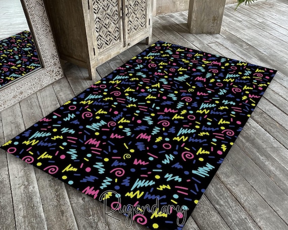 90s Arcade Rug: Nostalgic Gaming Room Decor - Etsy