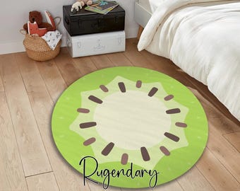 Cartoon Kiwi Rug: Non-Slip Kids Play Mat, Nursery Decor