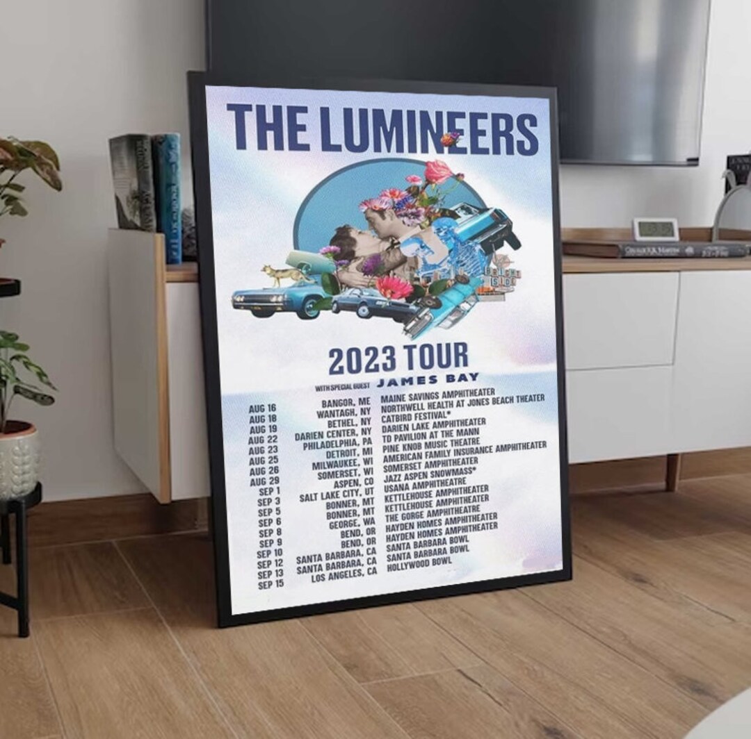 The Lumineers 2023 Tour Poster Etsy