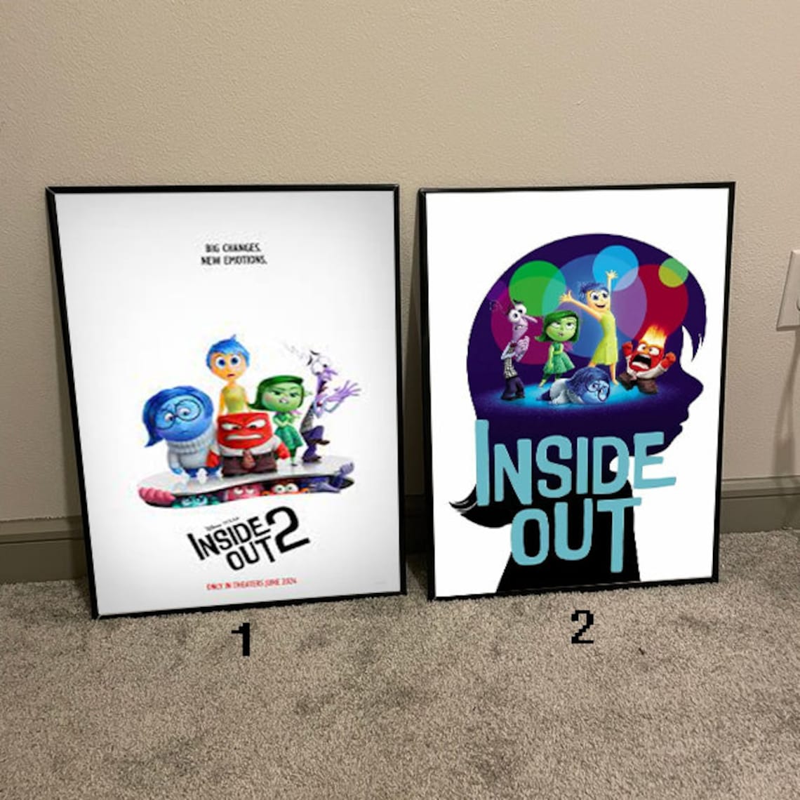 Inside Out 2 Movie Poster, 4 Style Etsy