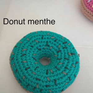 Pastry 6 Donuts crocheted dinette image 5
