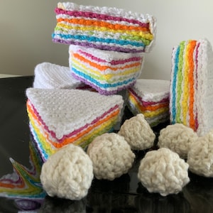 Dinette au crochet gateau a partager en coton image 3