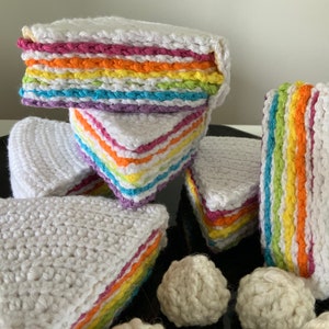 Dinette au crochet gateau a partager en coton image 8