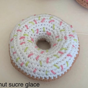Pastry 6 Donuts crocheted dinette image 3