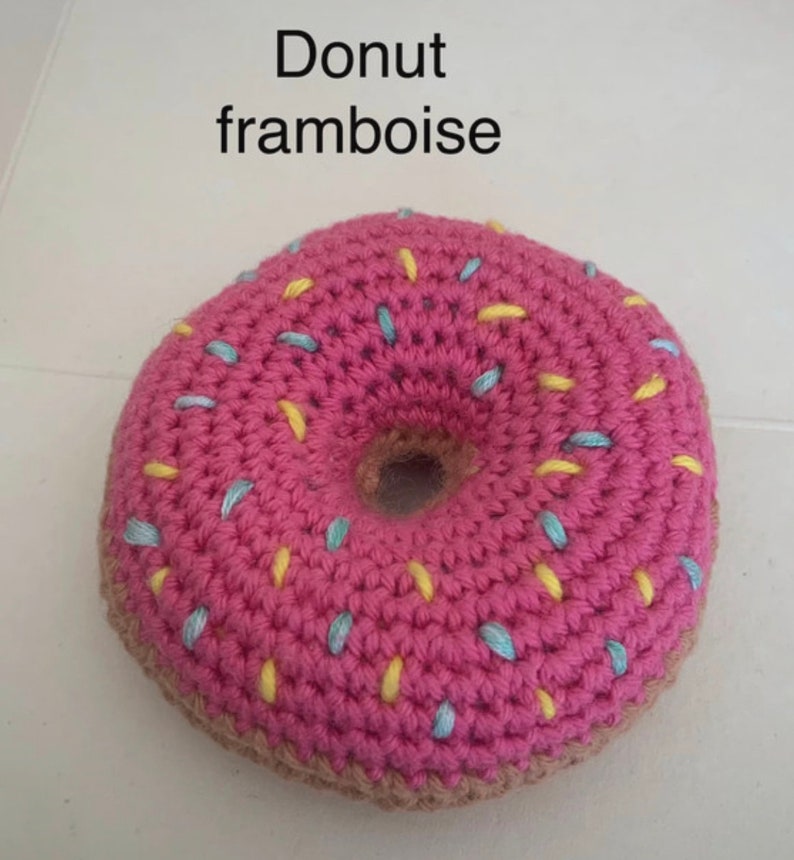 Pastry 6 Donuts crocheted dinette image 6