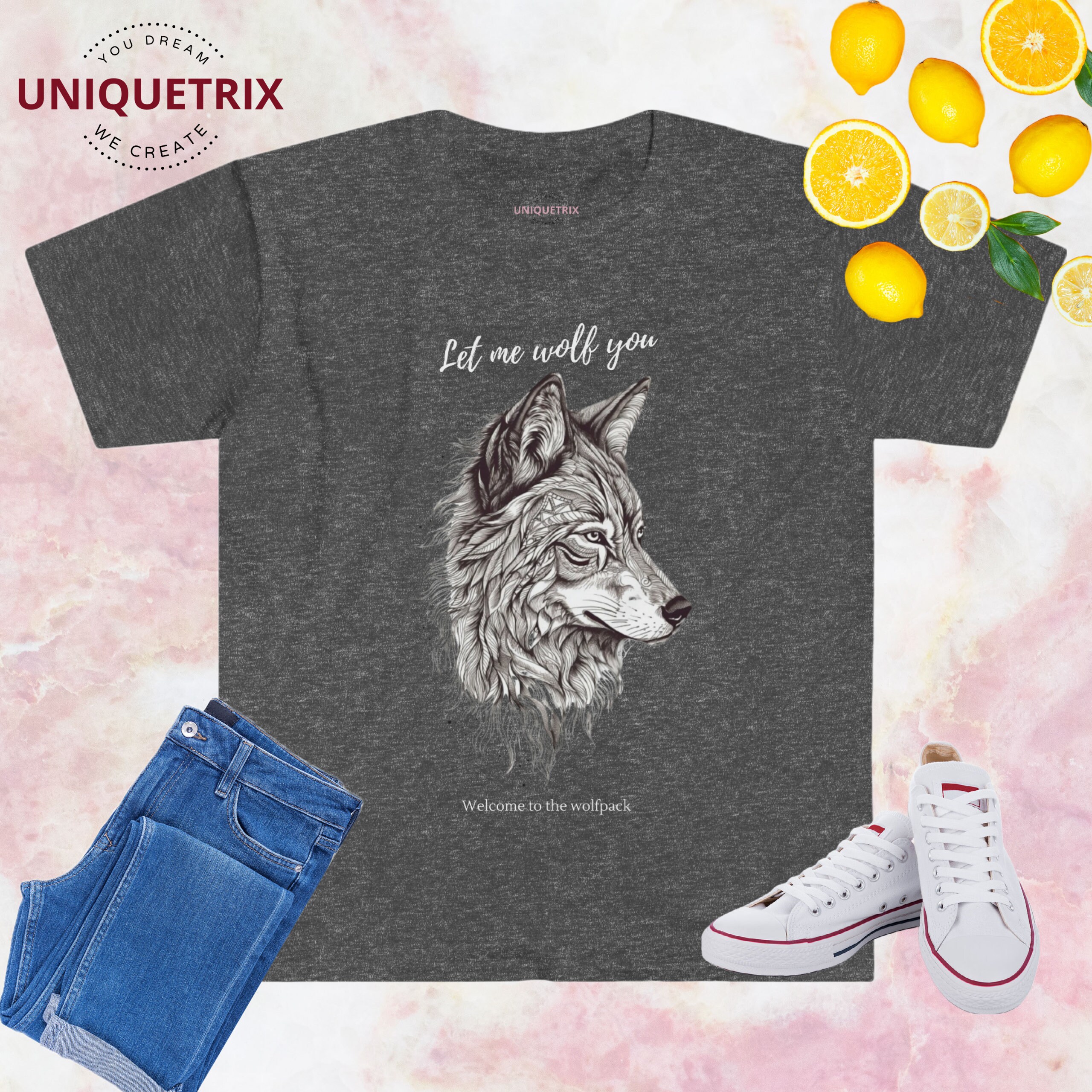 Aesthetic Wolf Graphic T-shirt, Funny Quote Tee - Etsy