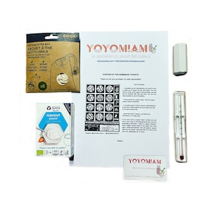 Starter kit for homemade yogurts, French lab, France, handmade, traditional food, healthy food, fermentation, transplant, transplanting
