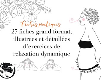 Fiches pratiques illustrées et détaillées d’exercices de relaxation dynamique sophrologie