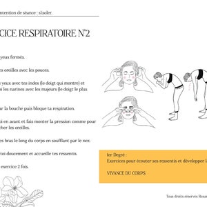 Pack illustrations et fiches pratiques illustrées et détaillées dexercices de relaxation dynamique sophrologie image 5