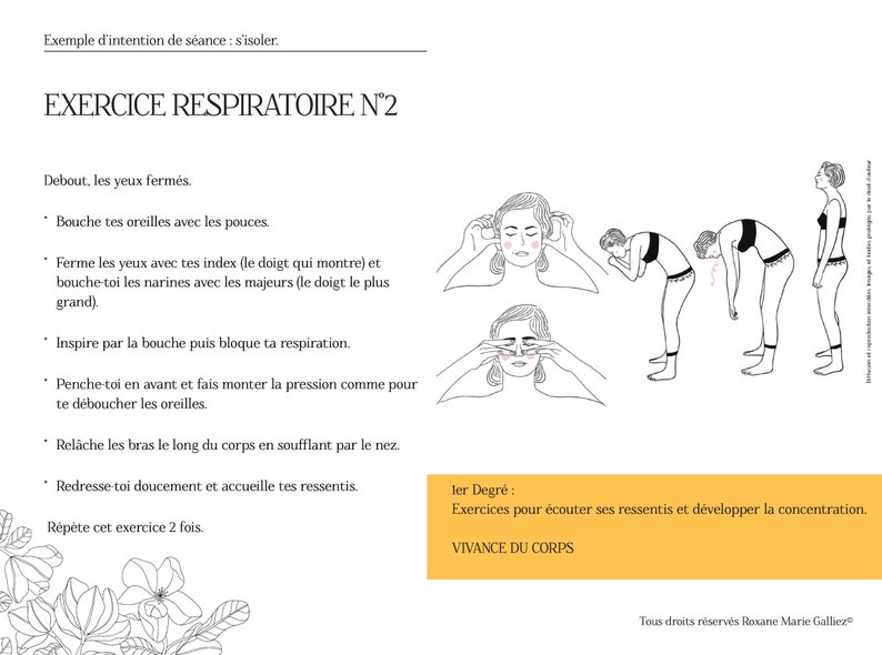 Pack illustrations et fiches pratiques illustrées et détaillées dexercices de relaxation dynamique sophrologie image 5