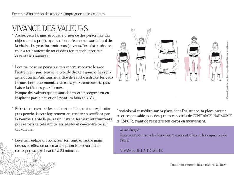 Pack illustrations et fiches pratiques illustrées et détaillées dexercices de relaxation dynamique sophrologie image 4