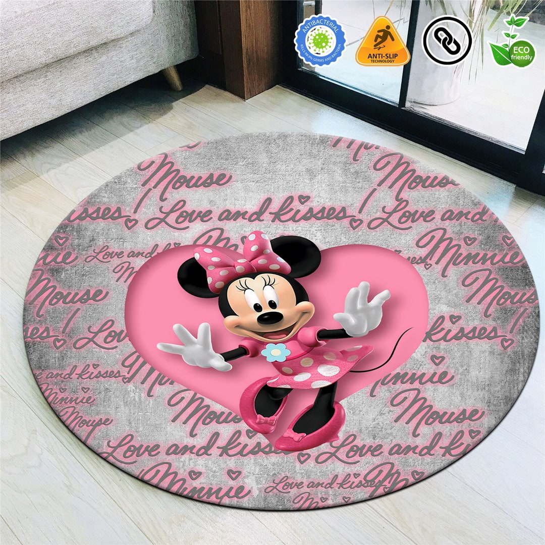 Mickey Mouse Rug,minnie Mouse Rug,cute Rug, Kids Room Decor, Baby Room ...