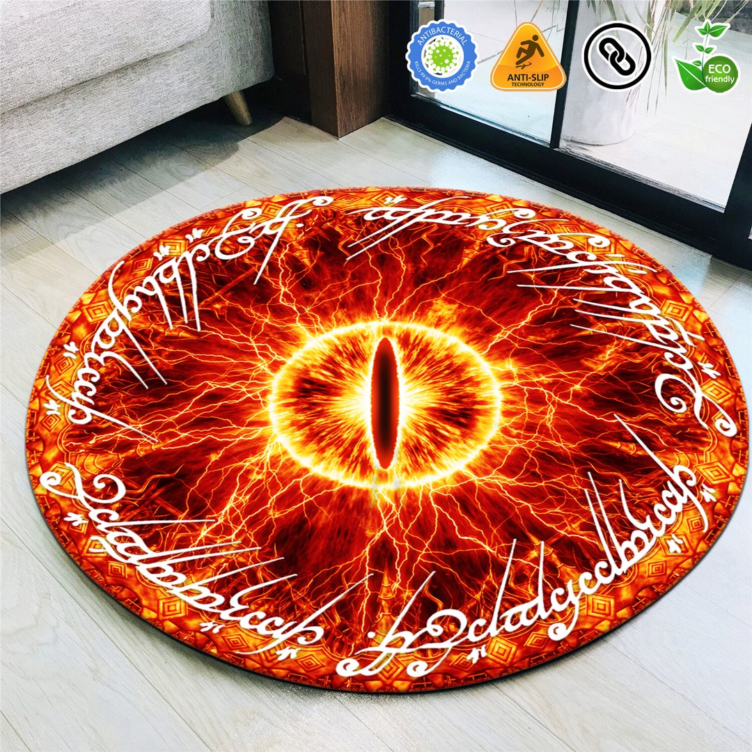 Lord of the Rings, Popular Rug, Sauron Eye Themed Rug, Living Room ...