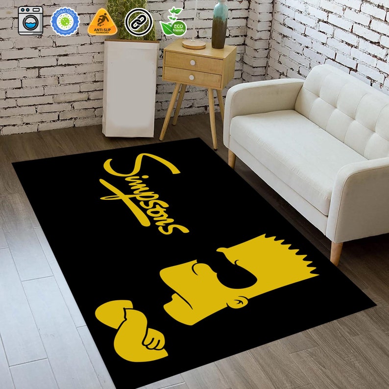 Simpsons Rug Artwork Themed Rugcustom Rugpopular TV - Etsy