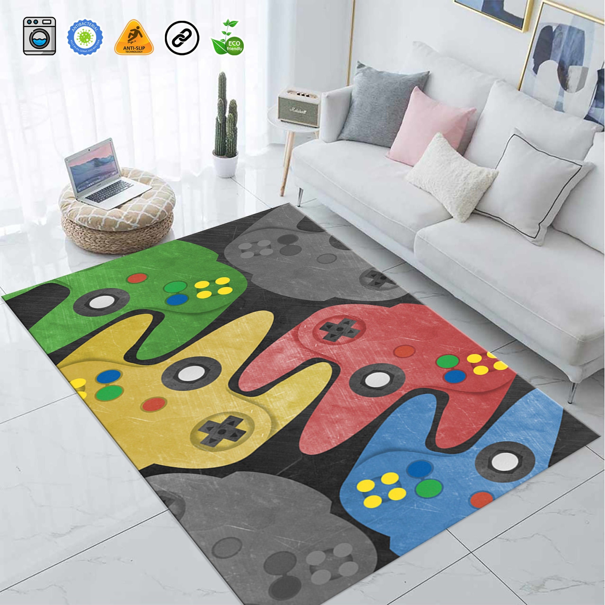 Gaming Room Rug, Wallpaper Flare Rug, E-Sport Rug, Gamer Rug, Gaming ...