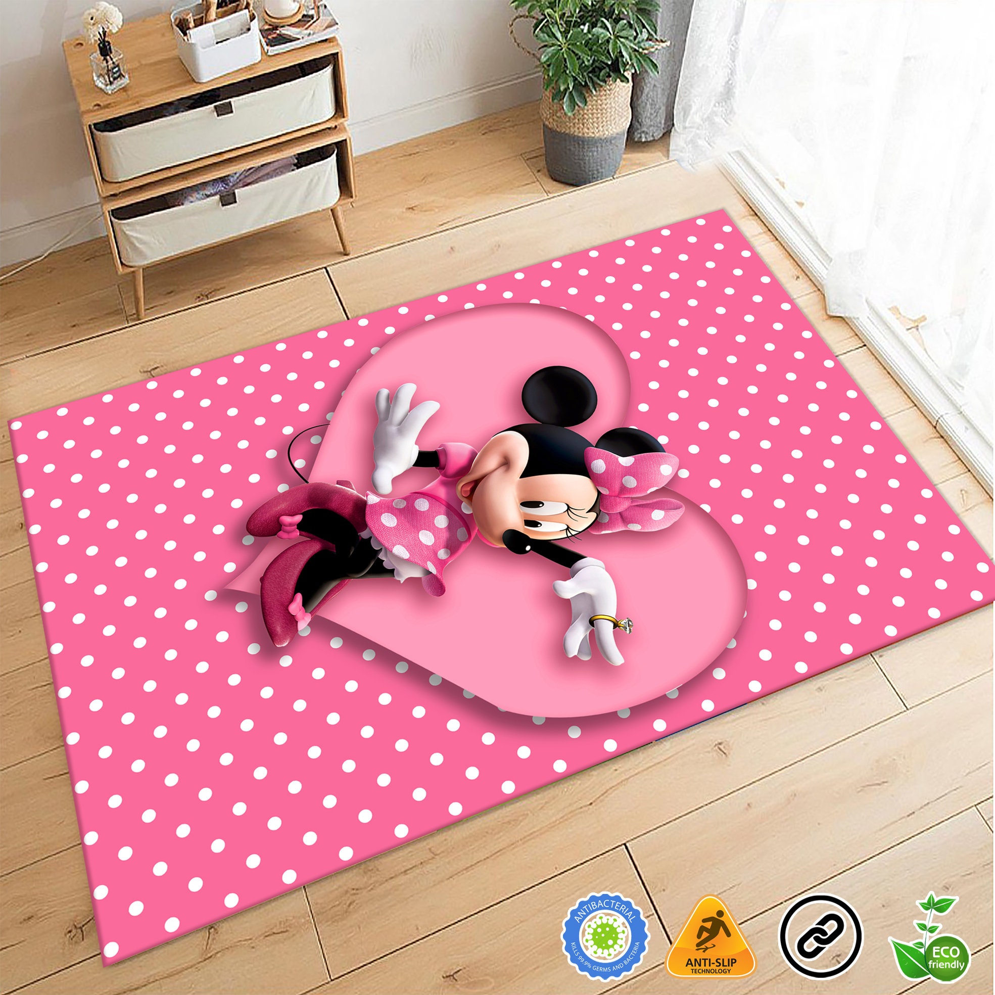 Discover Mickey Mouse Carpet, Minnie Mouse Carpet, Cute Carpet, Kids Room Decor, Baby Room Decor, Disney Rugs