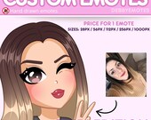 Custom Emote Commission, custom emotes for Twitch, Tiktok, Kick, Discord and everything Steam and chat - CHIBI EDITION