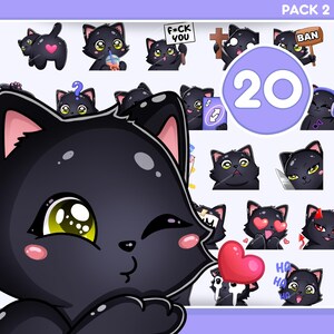 Twitch、Discord、Tiktok、ストリーミング電子チャットごとに、まったく新しい感情を表現でき、キティの感情を表現できる 20 個のチャットを実行できます