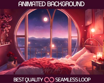 Vtuber 背景、Vtuber 用アニメーション背景、バーチャルルーム背景、Vtuber ストリームデザイン、Vtuber アセット、Vtuber オーバーレイ